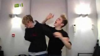 Jedward get back from their home visit.