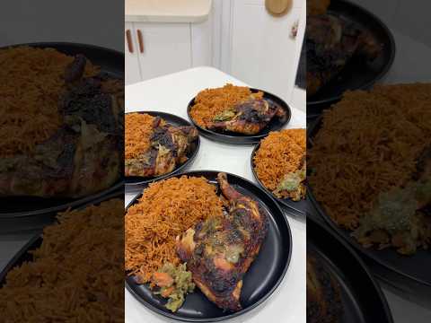 Grilled Chicken Coconut Jollof with chicken from the USA Poultry & Egg Export Council ! #viral