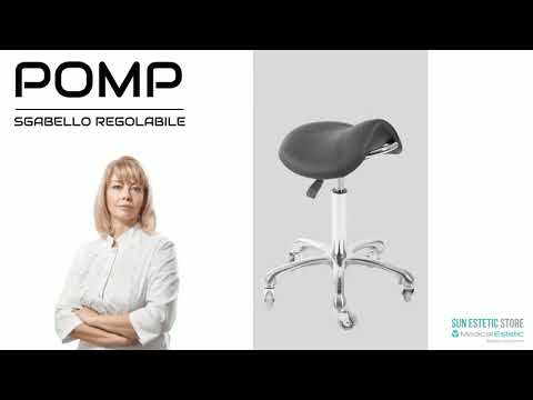 Pomp Sgabello regolabile a sella di cavallo parrucchiere barber