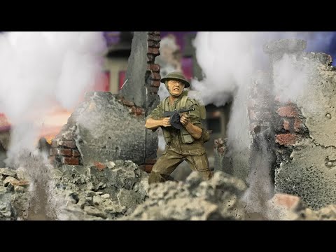 Army Men stop motion WW2 - Plastic Platoon toy soldiers