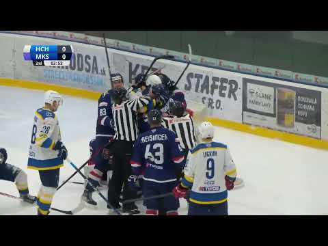 Štvrťfinále 2. zápas HC 19 Humenné - Modré krídla Slovan 0:1 (HIGHLIGHTY)