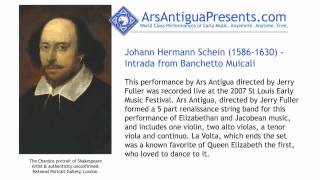 Johann Hermann Schein (1586-1630) - Intrada from Banchetto Musicali