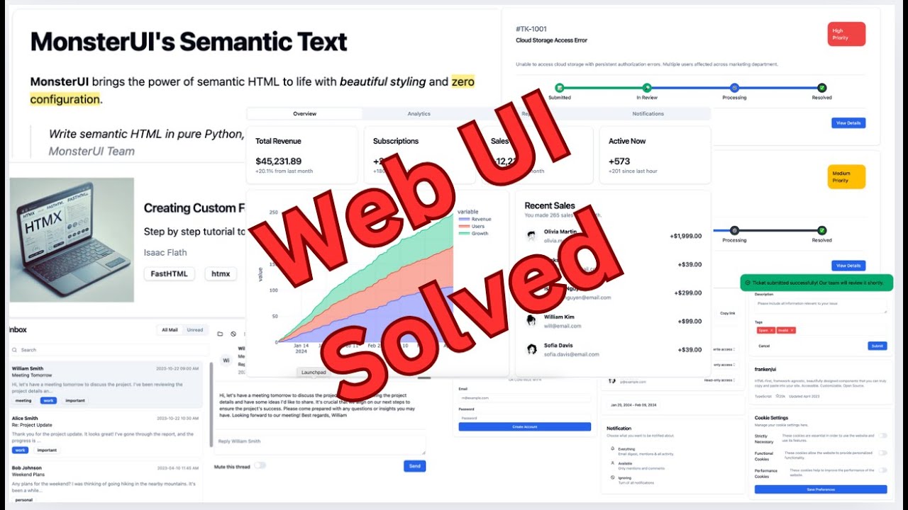 MonsterUI: Beautiful Python Web Apps in Minutes