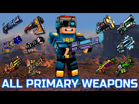 Pixel Gun 3D - Using All Primary Weapons Challenge