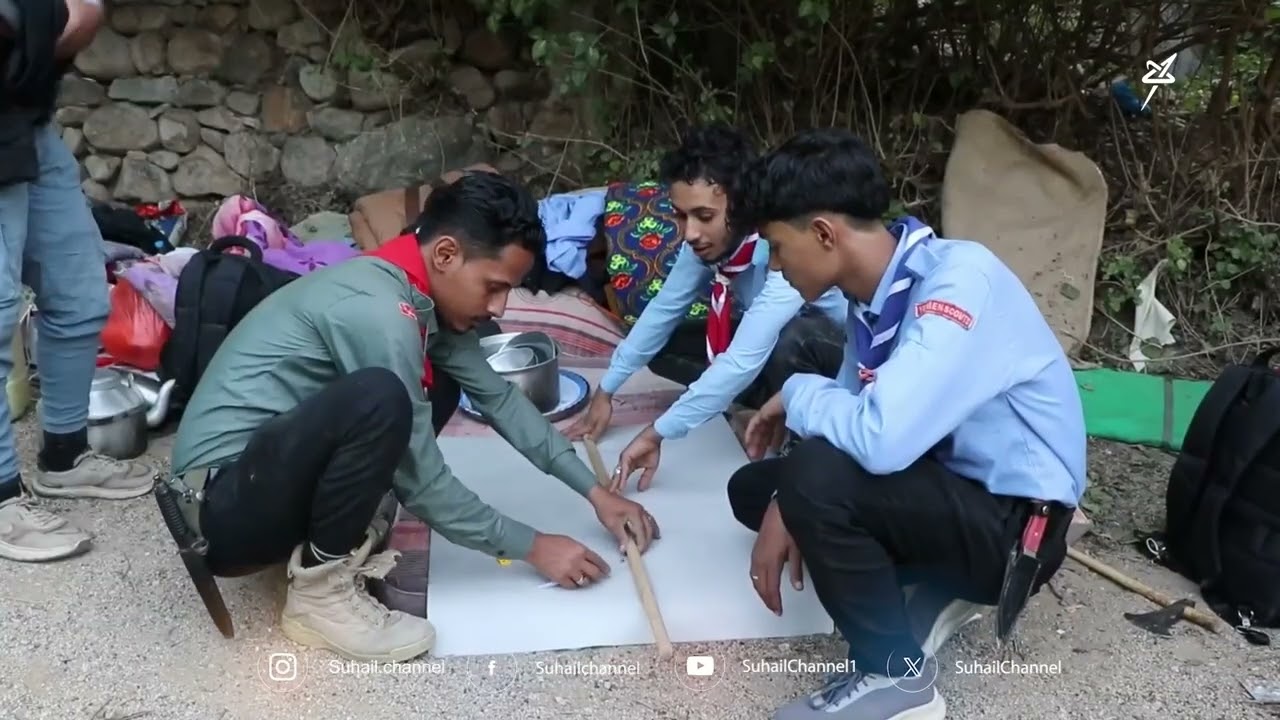 مخيم كشفي بين جنبات جبل صبر