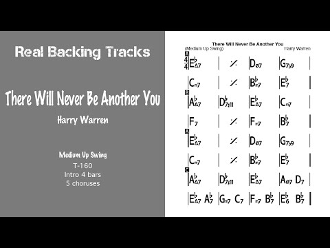 There Will Never Be Another You - Real Jazz Backing Track - Jazz Play Along -