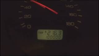 走行距離10万km達成の瞬間