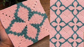 Super beautiful crochet square motif pattern