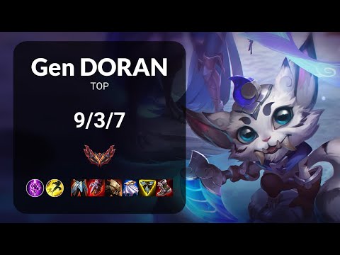 Gen Doran Gnar vs Sett TOP - KR GRANDMASTER Patch 13.20