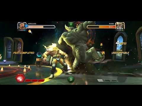 Can A Warrior defeat This Monster 😱🔥❓, Hercules vs Rhino, Marvel champions gaming