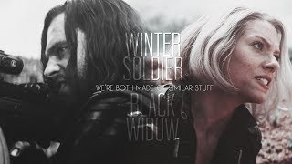 winter soldier & black widow | we’re both made of similar stuff