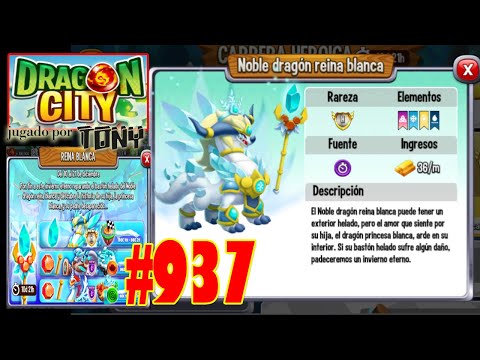Dragon City "Capítulo 937 - Reina Blanca: Isla del Tablero Jormungandr" por Tony