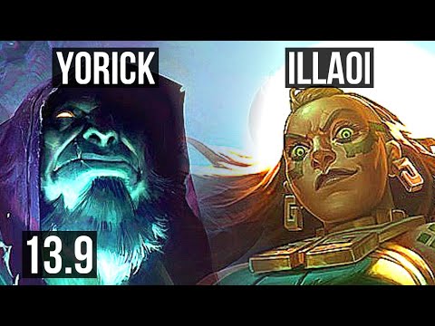 YORICK vs ILLAOI (TOP) | 400+ games | KR Master | 13.9