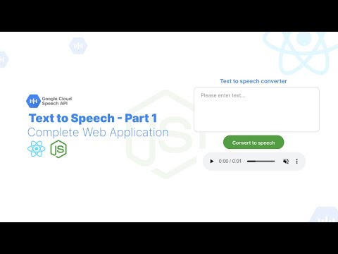 How to Convert Text to Speech in React and Node js Using Google text to ...