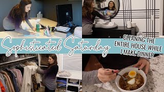COME CLEAN WHILE I MAKE DINNER WITH ME // Organized Mom DITL + Busy Weekend Day At Home