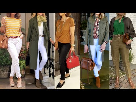 ROPA de MODA LOOKS y OUTFITS PARA MUJERES DE 50 60 +70 COMO VERSE ELEGANTE y JUVENIL A LO 50 60 +70