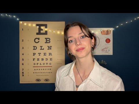 ASMR ~ Eye Examination ~ visual triggers (light, point A or B, lens 1 or two, …) and more!