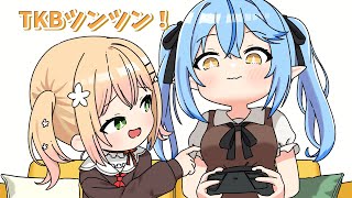 ラミィのち〇びをツンツンするねねち【ホロライブ手描き/桃鈴ねね/雪花ラミィ】