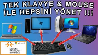 Tek klavye & mouse ile çok bilgisayara hükmetmek! | (@MicrosoftMouseWi
