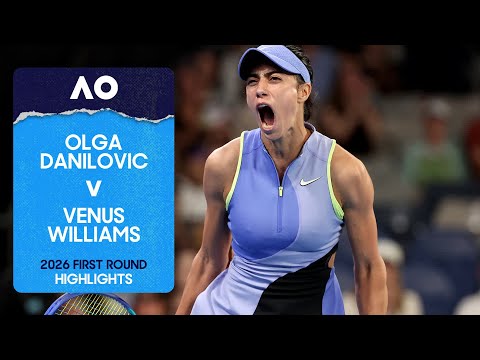 Olga Danilovic v Venus Williams Highlights | Australian Open 2026 First Round