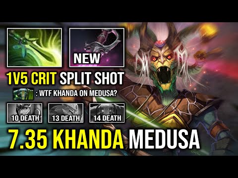 NEW 7.35 Khanda Medusa 160% Critical Strike 1v5 Multi Split Arrow 6 Slotted Just Stand & Hit Dota 2