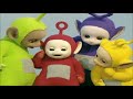 Teletubbies Playing In The Rain