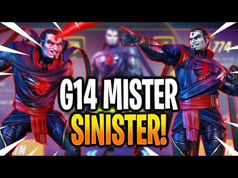 *NEW* G14 MISTER SINISTER RANK UP & GAMEPLAY! - MARVEL Strike Force - MSF