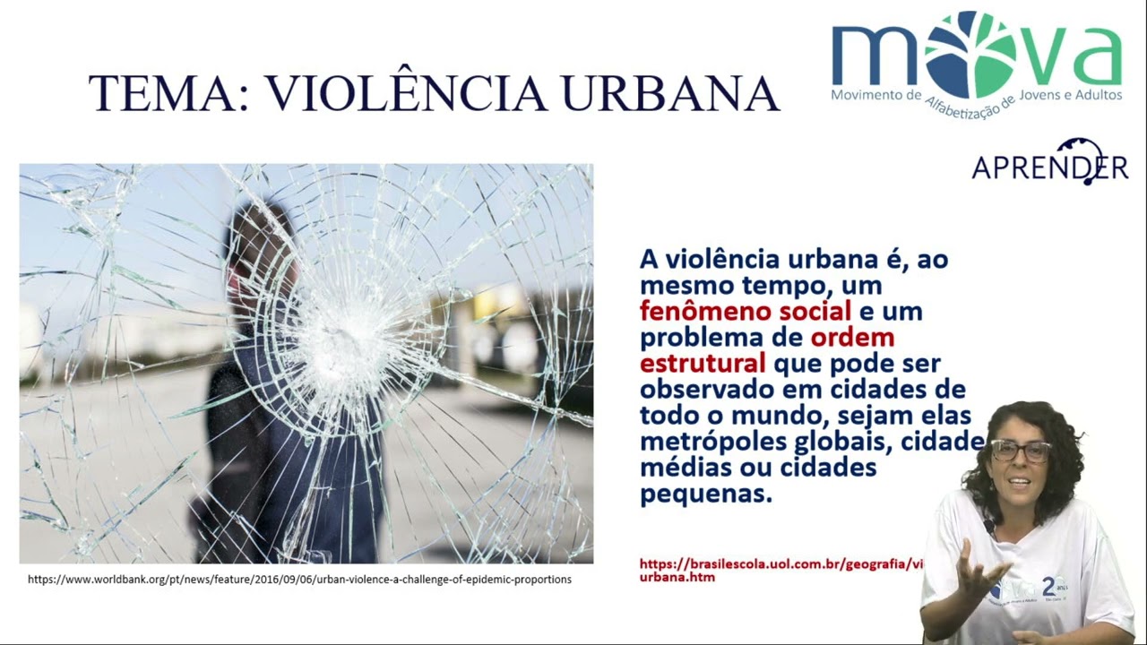 AULA DE SOCIOLOGIA - VIOLÊNCIA URBANA