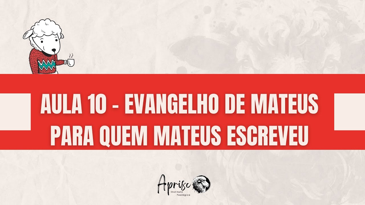 Curso Jornada Pelos Evangelhos I Mateus e para quem ele escreveu (Aula experimental) #cursoteologia
