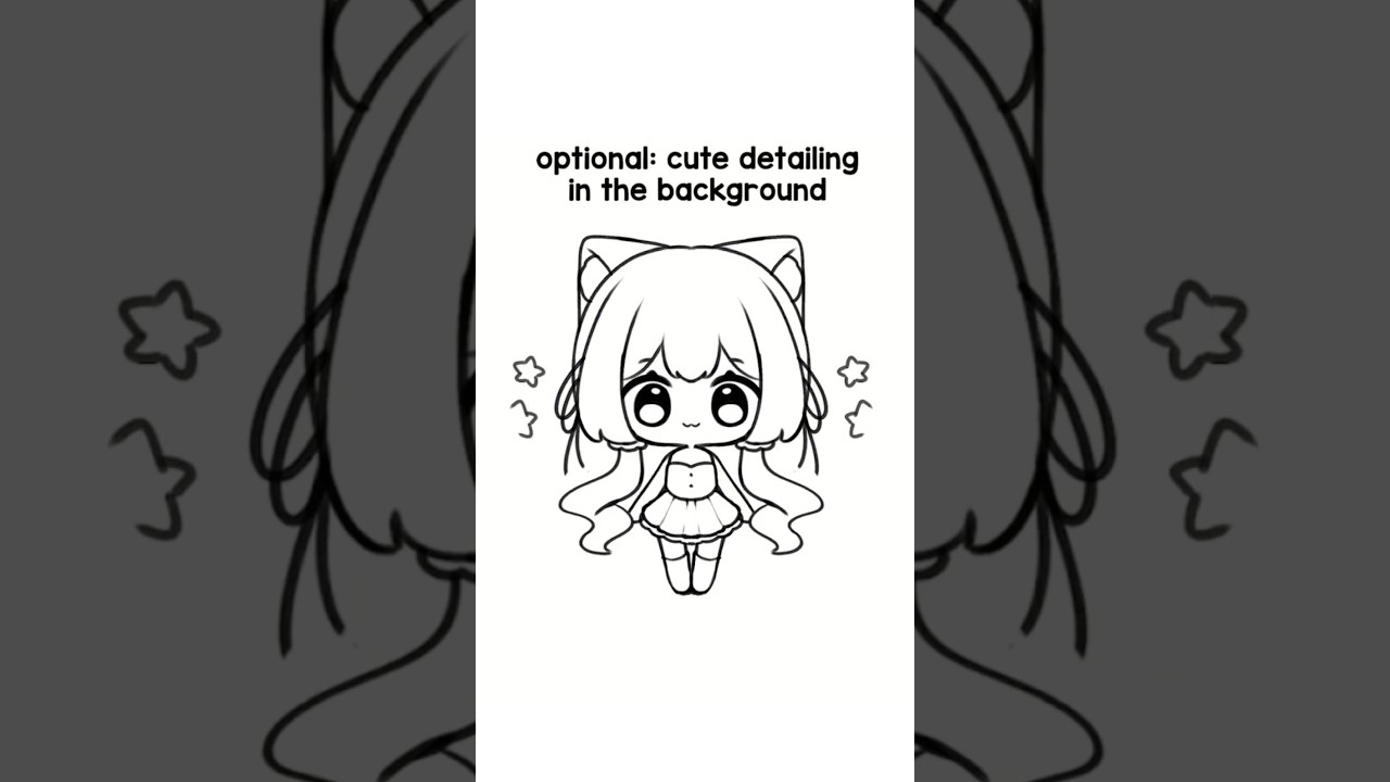 Chibi Tutorial - 5 Easy step on How to draw #chibi  #howtodraw  #speeddrawing  #howtodrawstepbystep