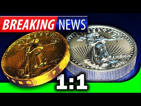 ALERT! The Gold To Silver Ratio is at 1:1 RIGHT NOW!