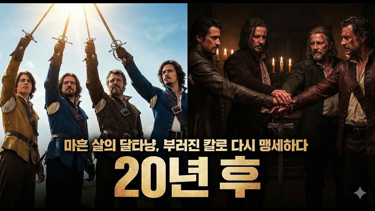 ⏳ '시간은 흘러도 우정은 영원하다' – 알렉상드르 뒤마의 『스무 해 후』, 중년이 된 총사들의 비극적 재회