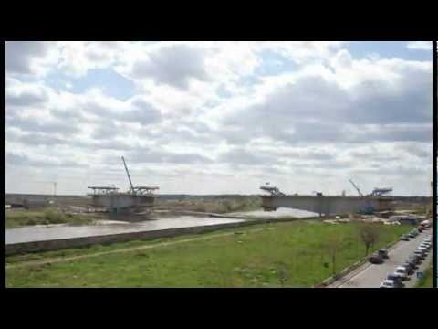Construction of Mures Bridge on Arad bypass motorway
