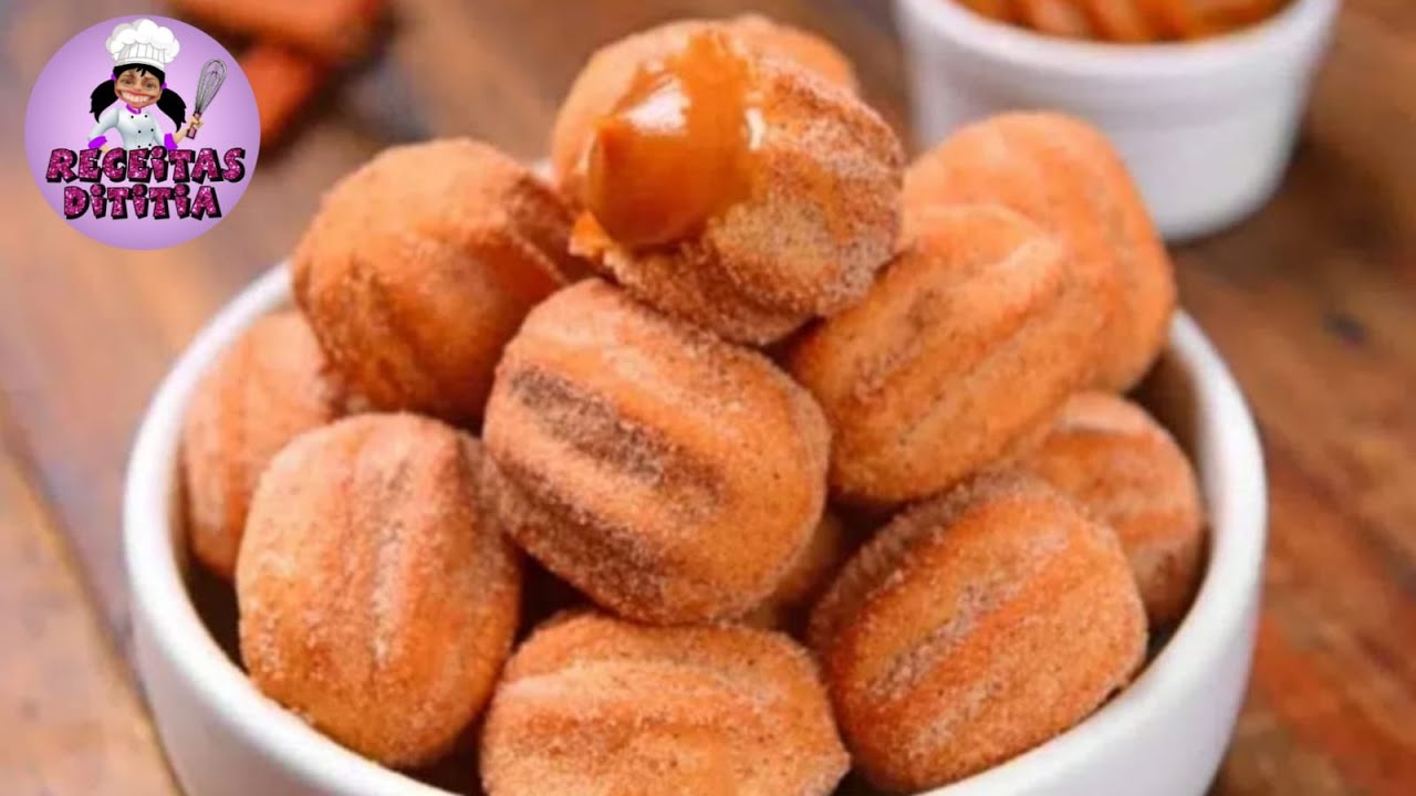 MINI CHURROS SEM MAQUINA e  SEM BICO DE CONFEITAR