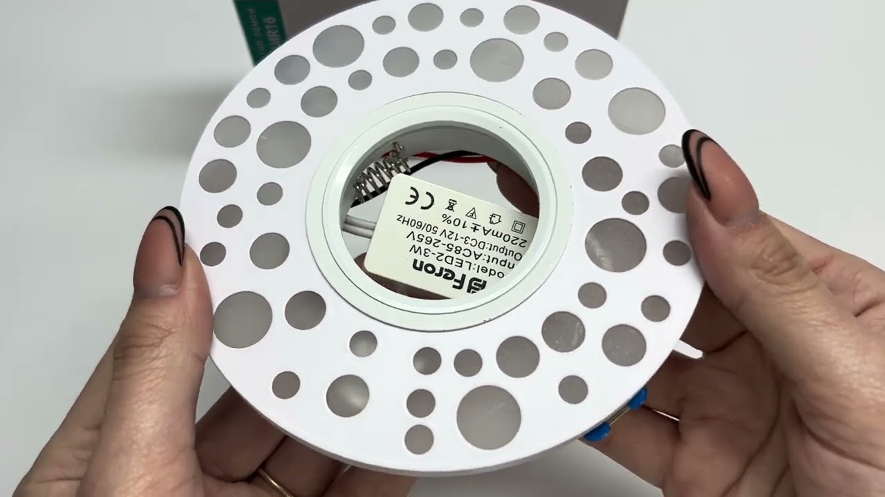 Врезной LED светильник FERON CD989 RGB MR16 белый-матовый 40027