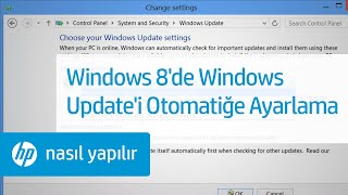 Windows 8'de Windows Update'i Otomatiğe Ayarlama