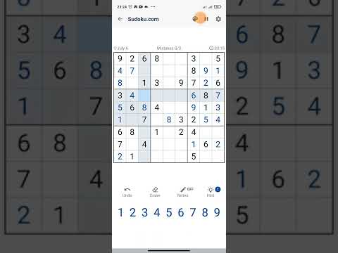 Daily Challenge (6 July 2022) - Game play sudoku