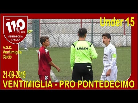 Highlights VENTIMIGLIA - PRO PONTEDECIMO (Under 15)