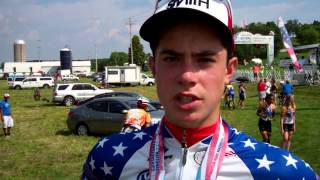 preview picture of video 'Sean McElroy: 2013 Junior Men's 13-14 Road Race National Champion'