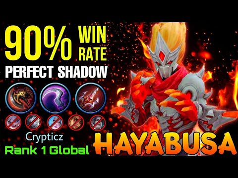 90% Win Rate Hayabusa Perfect Shadow! - Top 1 Global Hayabusa By Crypticz~MLBB GAMEPLAY
