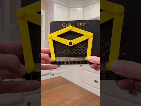 A mechanical calculator?!