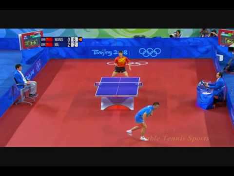 Beijing Olympics 2008 Table Tennis Men's Semi-Final Wang Liqin vs Ma Lin