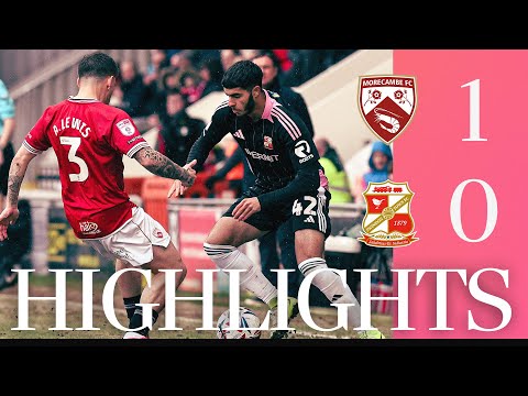 FC Morecambe 1-0 FC Swindon Town