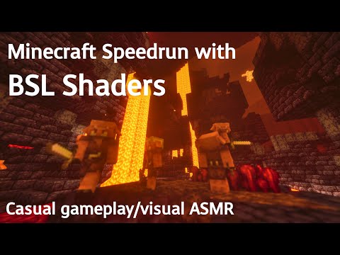 Speedrunning Minecraft with Shaders 2 (no commentary)