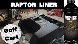 I painted my Golf Cart with Raptor Liner