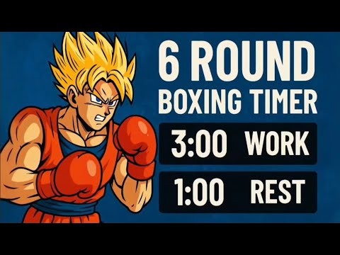 6 Round Boxing Timer - Train Like A Champion