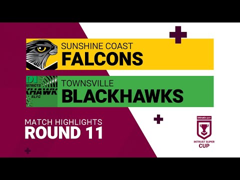 Falcons v Blackhawks - Intrust Super Cup match highlights - Round 11, 2021