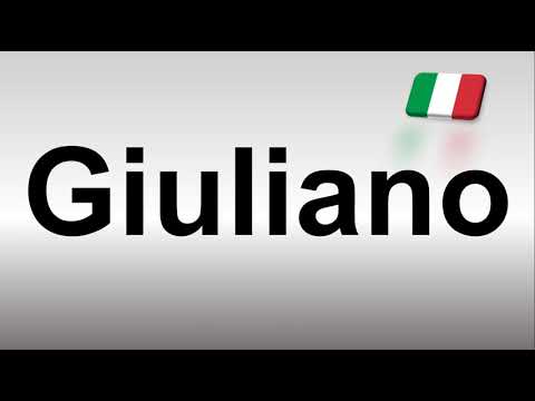 How to Pronounce Giuliano