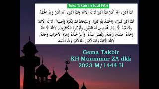 Download lagu GEMA TAKBIR 1444H/ 2023 oleh KH Muammar ZA, Qori' Internasional mp3