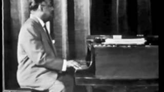 Count Basie Orchestra featuring Count Basie piano & bass duet 1960.